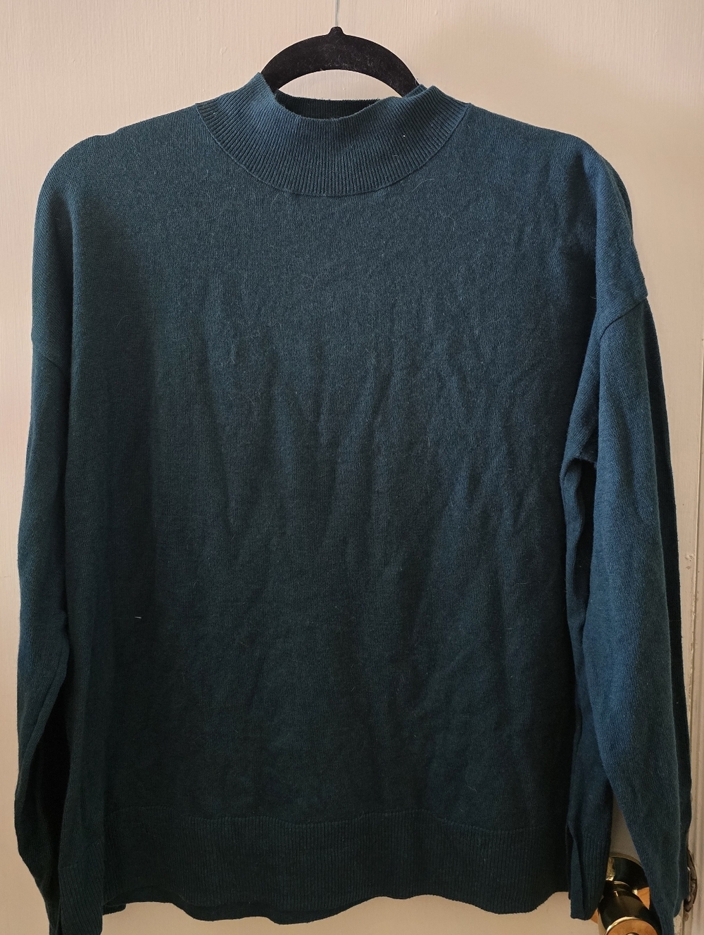 Old Navy Mockneck Sweater, Jet Stream, Size M